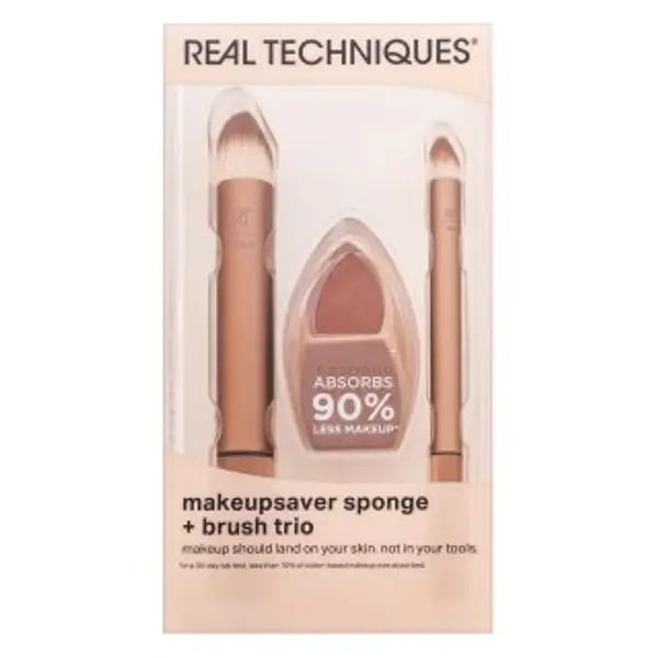 Real Techniques Real Techniques Makeupsaver Sponge + Brush Trio set kistova