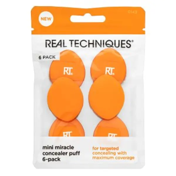 Real Techniques Real Techniques Mini Miracle Concealer Puff 6 Pack spužvica za nanošenje šminke