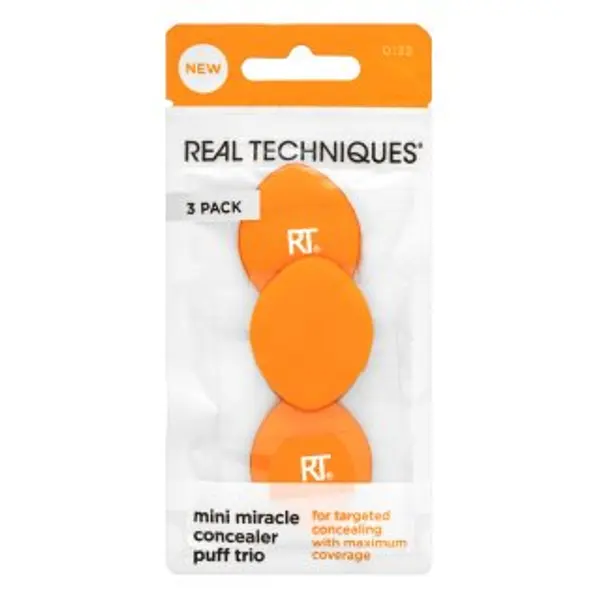 Real Techniques Real Techniques Mini Miracle Concealer Puff Trio spužvica za nanošenje šminke