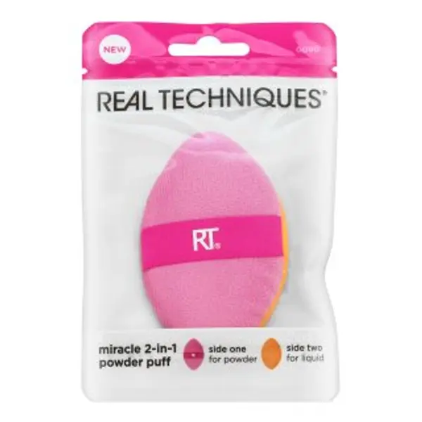 Real Techniques Real Techniques Miracle 2-In-1 Powder Puff spužvica za nanošenje pudera