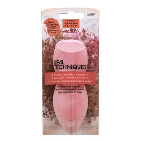 Real Techniques Real Techniques Miracle Complexion Powder Sponge 2 pcs spužvica za nanošenje pudera