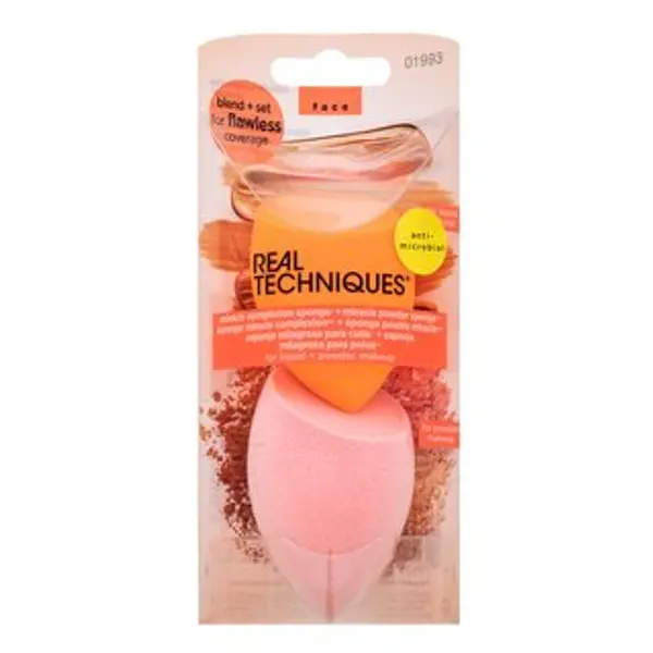 Real Techniques Real Techniques Miracle Complexion Sponge + Miracle Powder Sponge 2pcs spužvica za nanošenje šminke
