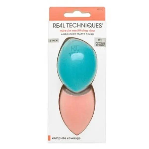 Real Techniques Real Techniques Miracle Mattifying Duo spužvica za nanošenje šminke