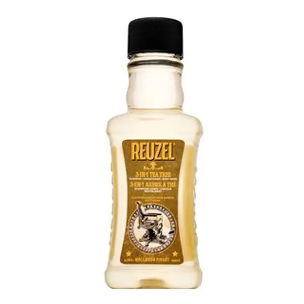 Reuzel Reuzel 3-in-1 Tea Tree Shampoo šampón, kondicionér a sprchový gel 3v1 100 ml