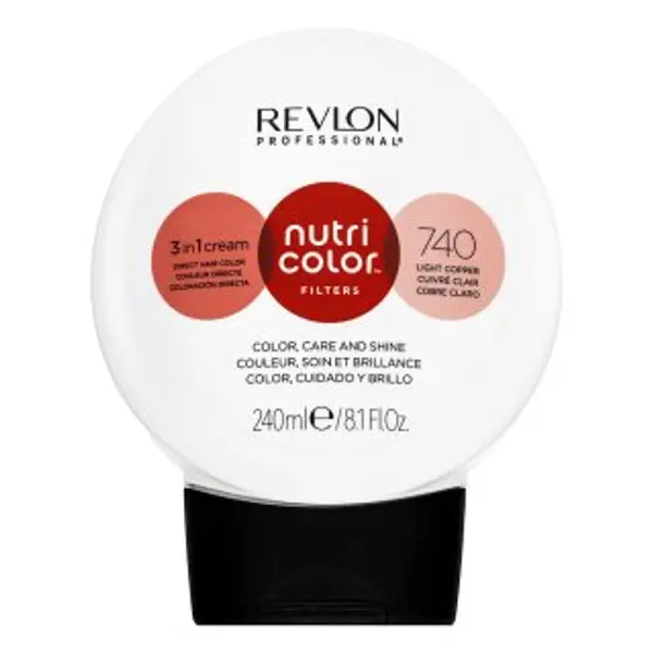 Revlon Professional Revlon Professional Nutri Color Filters 3in1 Cream hranjiva maska s pigmentima u boji za oživljavanje boje 740 Light Copper 240 ml