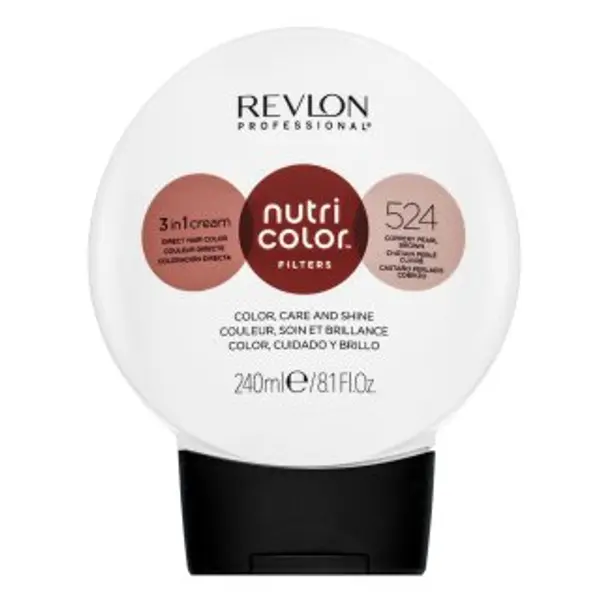 Revlon Professional Revlon Professional Nutri Color Filters 3in1 Cream hranjiva maska s pigmentima u boji za oživljavanje boje 524 Coppery Pearl Brown 240 ml