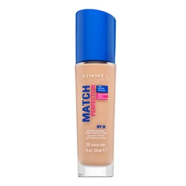 Rimmel London Rimmel London Match Perfection 24HR SPF20 Foundation tekući make-up za ujednačenu i prosvijetljenu kožu 101 Classic Ivory 30 ml