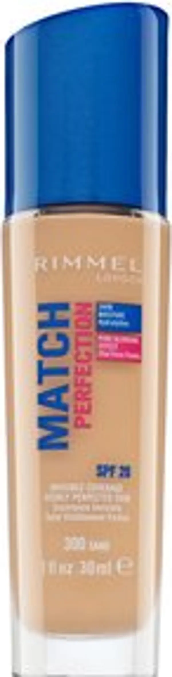 Rimmel London Rimmel London Match Perfection 24HR SPF20 Foundation tekući make-up za ujednačenu i prosvijetljenu kožu 300 Sand 30 ml