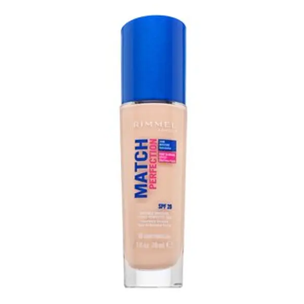 Rimmel London Rimmel London Match Perfection 24HR SPF20 Foundation tekući make-up za ujednačenu i prosvijetljenu kožu 010 Porcelain 30 ml