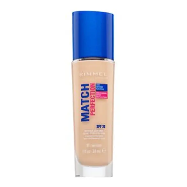 Rimmel London Rimmel London Match Perfection 24HR SPF20 Foundation tekući make-up za ujednačenu i prosvijetljenu kožu 081 Fair Ivory 30 ml