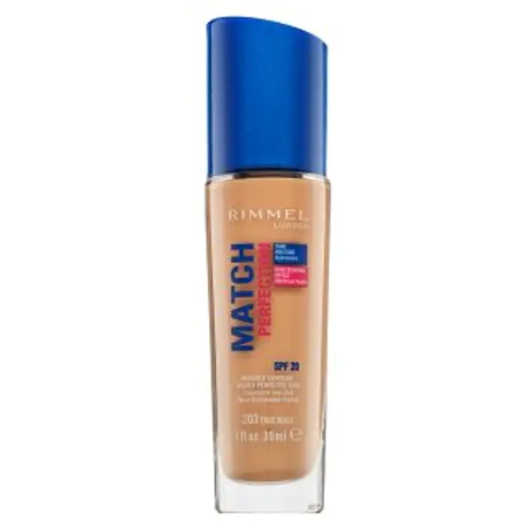 Rimmel London Rimmel London Match Perfection 24HR SPF20 Foundation tekući make-up za ujednačenu i prosvijetljenu kožu 203 True Beige 30 ml
