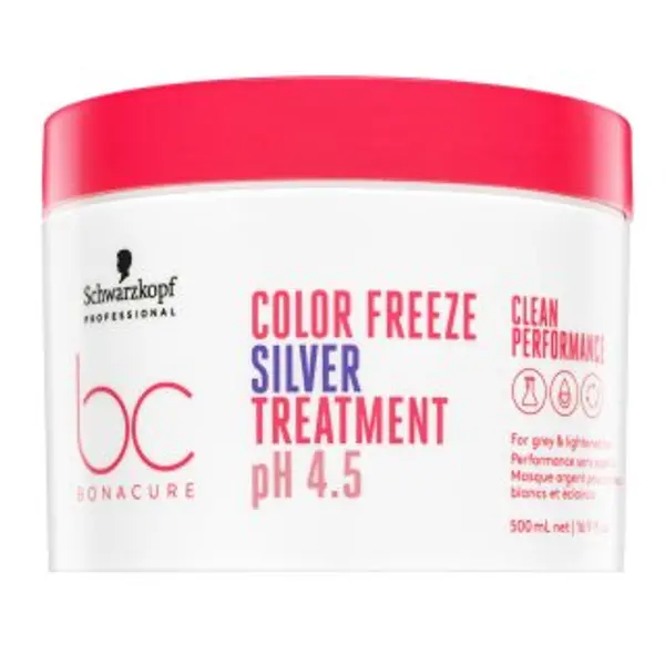Schwarzkopf Professional Schwarzkopf Professional BC Bonacure Color Freeze Silver Treatment pH 4.5 Clean Performance maska za neutraliziranje žutih nijansi 500 ml
