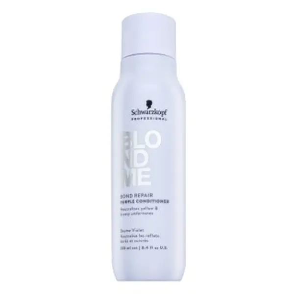 Schwarzkopf Professional Schwarzkopf Professional BlondMe Bond Repair Purple Conditioner regenerator za toniranje za neutraliziranje žutih nijansi 250 ml