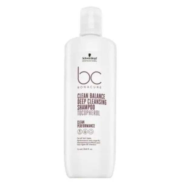 Schwarzkopf Professional Schwarzkopf Professional BC Bonacure Clean Balance Deep Cleansing Shampoo Tocopherol šampon za dubinsko čišćenje za sve tipove kose 1000 ml