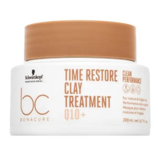 Schwarzkopf Professional Schwarzkopf Professional BC Bonacure Time Restore Clay Treatment Q10+ hranjiva maska za zrelu kosu 200 ml