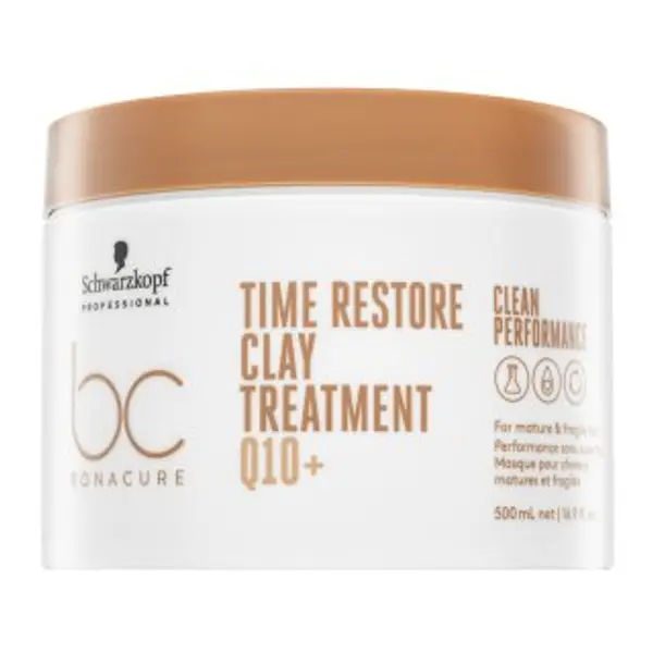 Schwarzkopf Professional Schwarzkopf Professional BC Bonacure Time Restore Clay Treatment Q10+ učvršćujuća maska za zrelu kosu 500 ml