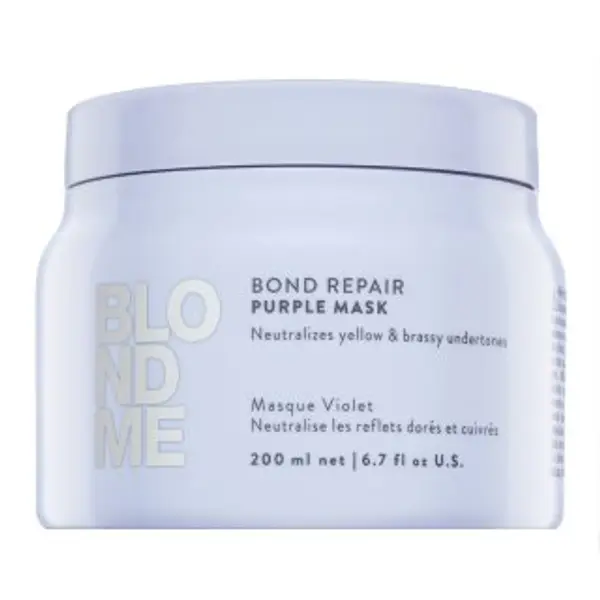 Schwarzkopf Professional Schwarzkopf Professional BlondMe Bond Repair Purple Mask neutralizirajuća maska za plavu kosu 200 ml