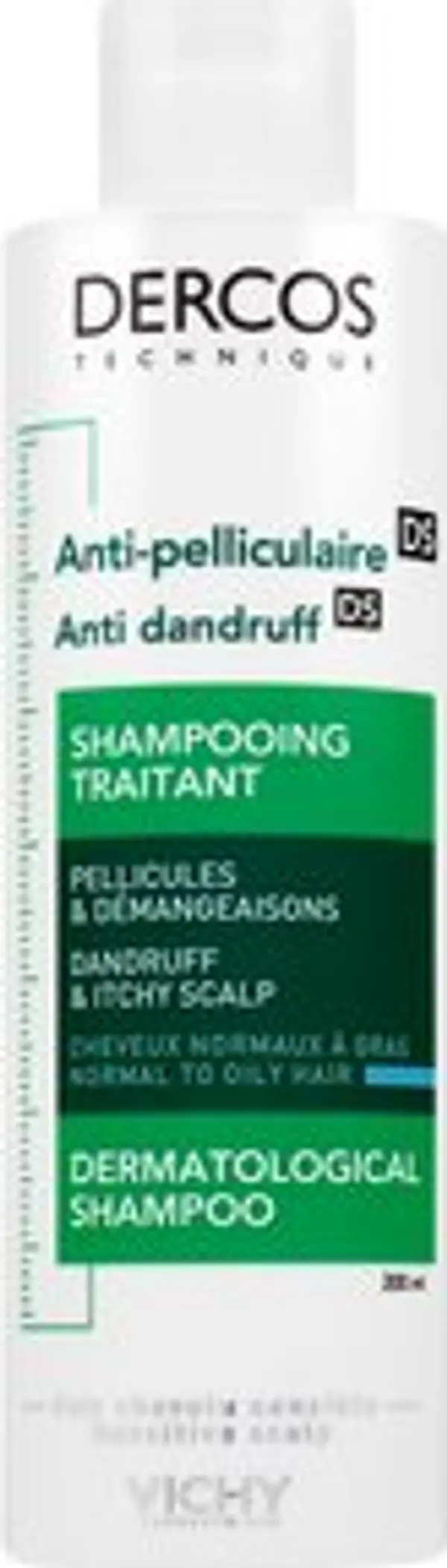 Vichy Vichy Dercos Anti-Dadruff Advanced Action Shampoo šampon za čišćenje protiv prhuti za normalnu i masnu kosu 200 ml