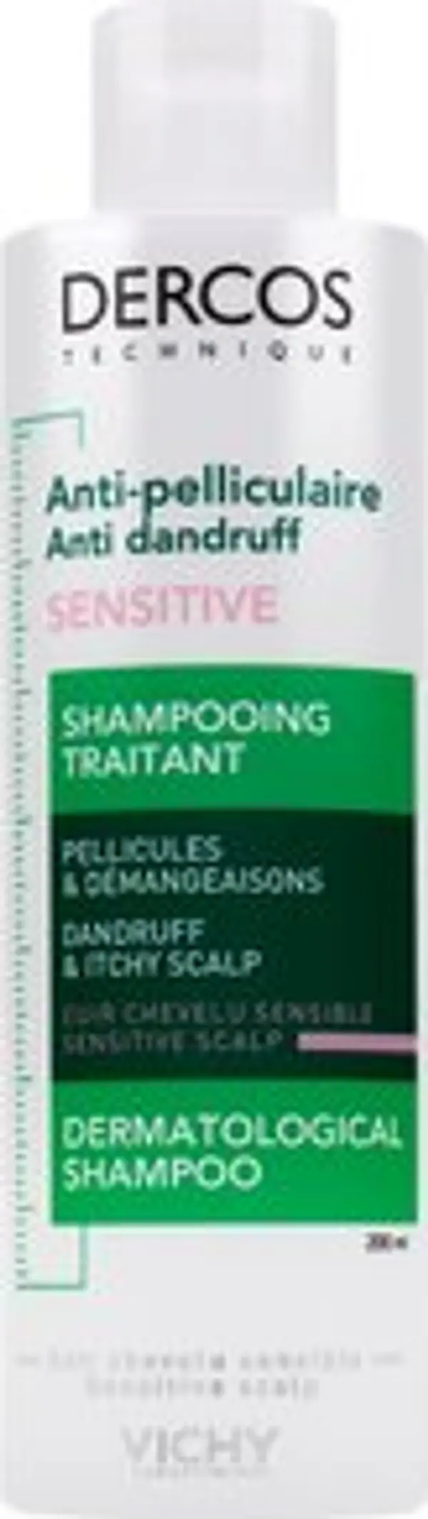 Vichy Vichy Dercos Anti-Dadruff Sensitive Advanced Action Shampoo zaštitni šampon za osjeljivo vlasište 200 ml