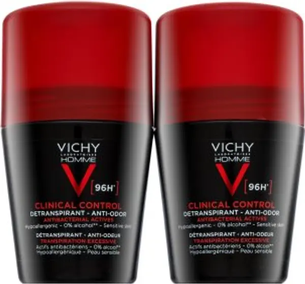 Vichy Vichy Homme antiperspirant Detranspirant 96H 2 x 50 ml