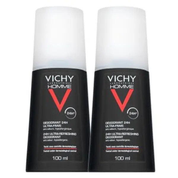 Vichy Vichy Homme dezodorans 24H Ultra-Refreshing Deodorant 2 x 100 ml