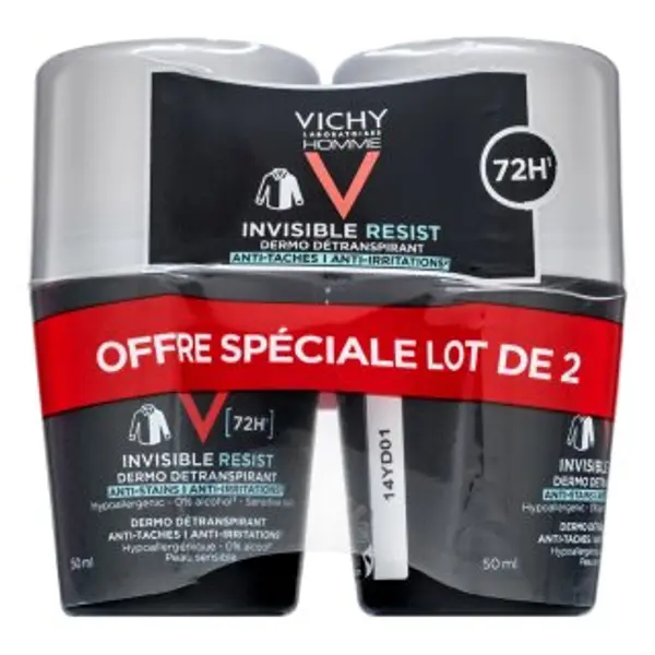 Vichy Vichy Homme dezodorans 72H Invisible Resist Detranspirant 2 x 50 ml