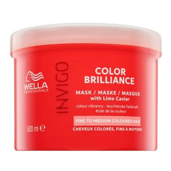 Wella Professionals Wella Professionals Invigo Color Brilliance Mask with Lime Caviar Fine to Medium Colored Hair zaštitna maska za tanku obojenu kosu 500 ml