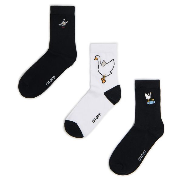 Cropp Cropp - 3-paket čarapa - crno