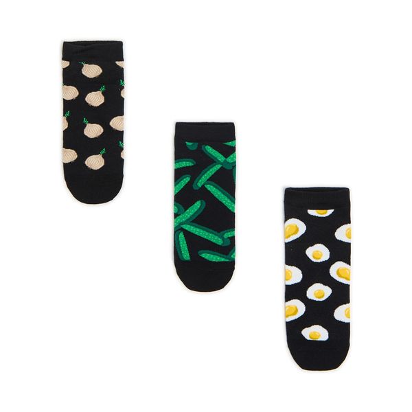 Cropp Cropp - 3-paket čarapa - crno