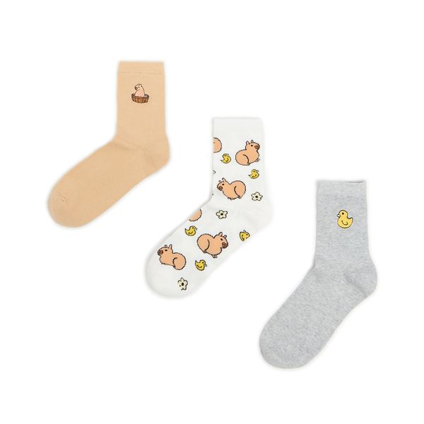 Cropp Cropp - 3-paket čarapa - šaren