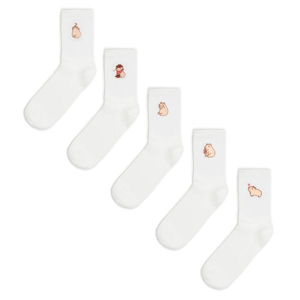 Cropp Cropp - 5-paket čarapa - bijela