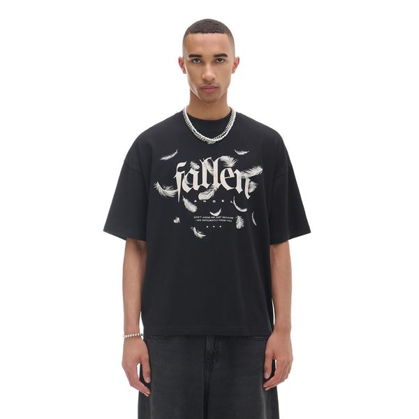 Cropp Cropp - Crna majica kratkih rukava s printom - crno