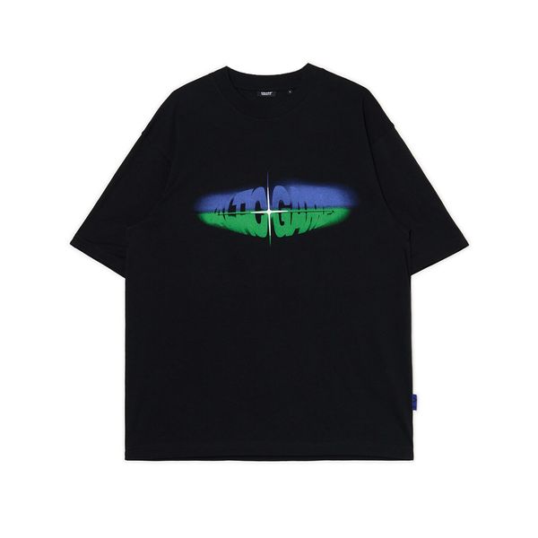 Cropp Cropp - Crna majica kratkih rukava s printom - crno