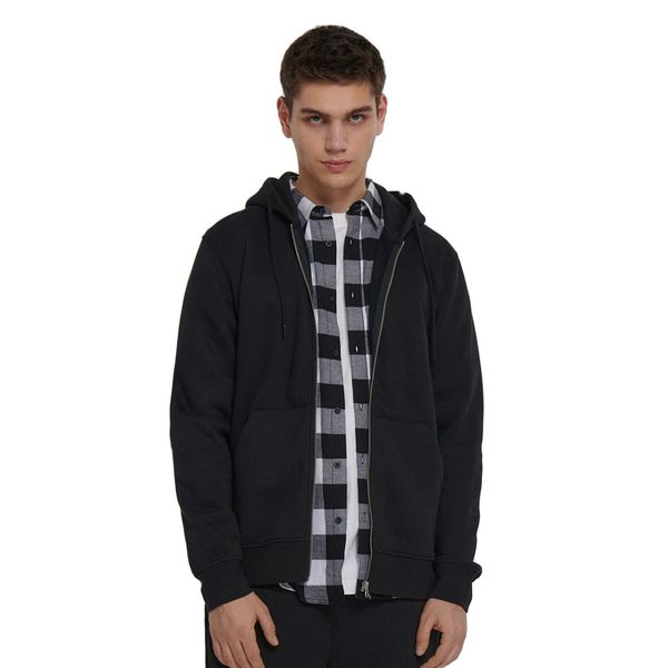 Cropp Cropp - Crna majica s kapuljačom - crno