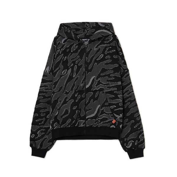 Cropp Cropp - Crna majica s kapuljačom - crno