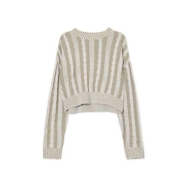 Cropp Cropp - Džemper - smeđezeleno