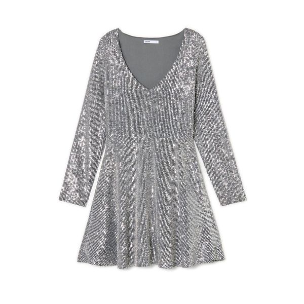 Cropp Cropp - Haljina sa šljokicama - bež