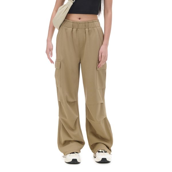 Cropp Cropp - Hlače s cargo džepovima - boja jantara