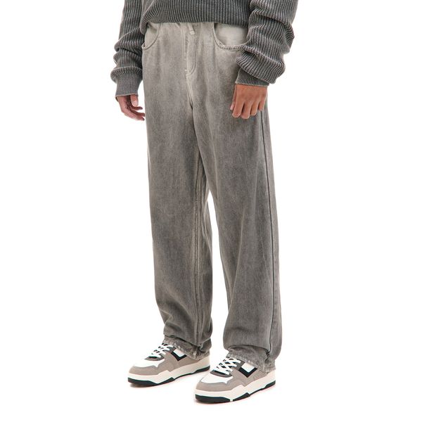 Cropp Cropp - Hlače sa širokim nogavicama - tamnosivo