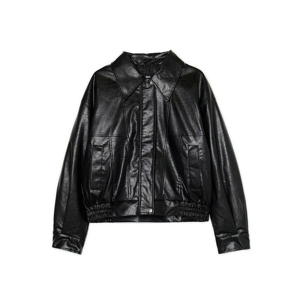 Cropp Cropp - Jakna od umjetne kože - crno