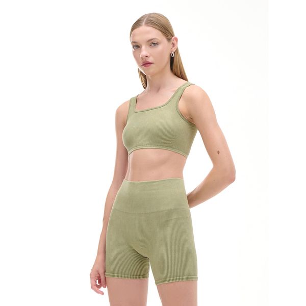 Cropp Cropp - Jednobojni top - maslinasto