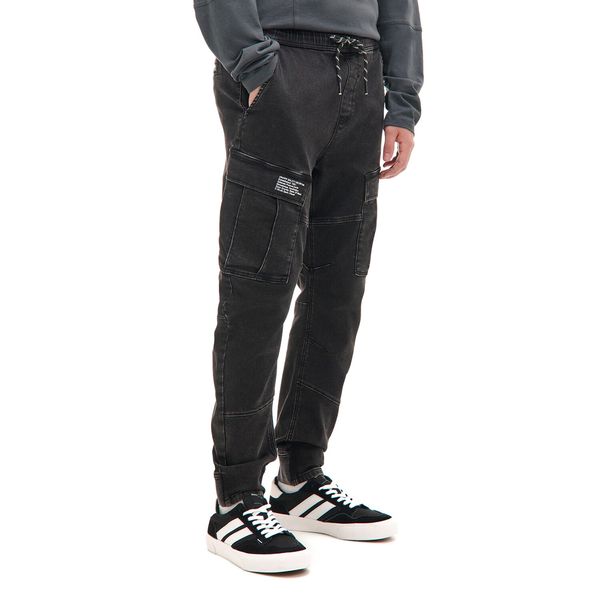 Cropp Cropp - Jogger hlače od trapera - siva