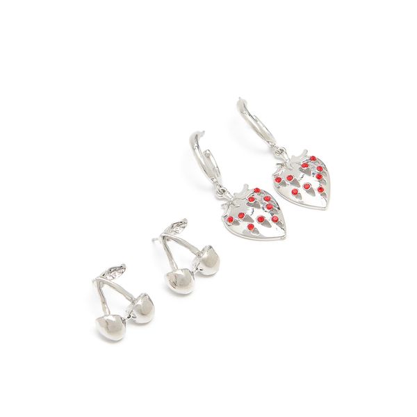 Cropp Cropp - Komplet naušnica - srebrna