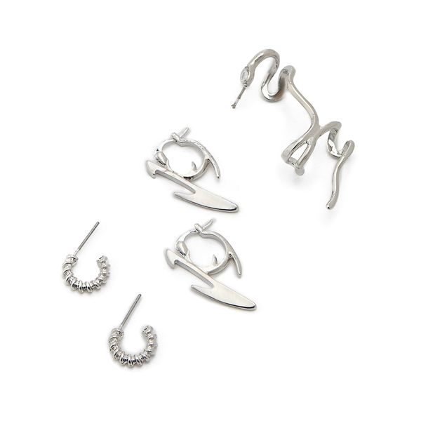 Cropp Cropp - Komplet naušnica - srebrna