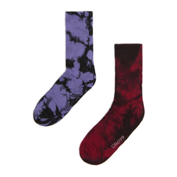 Cropp Cropp - Komplet od 2 para čarapa s uzorkom - crvena