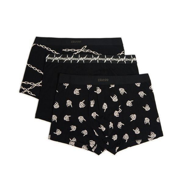 Cropp Cropp - Komplet od 3 para bokserica - crno