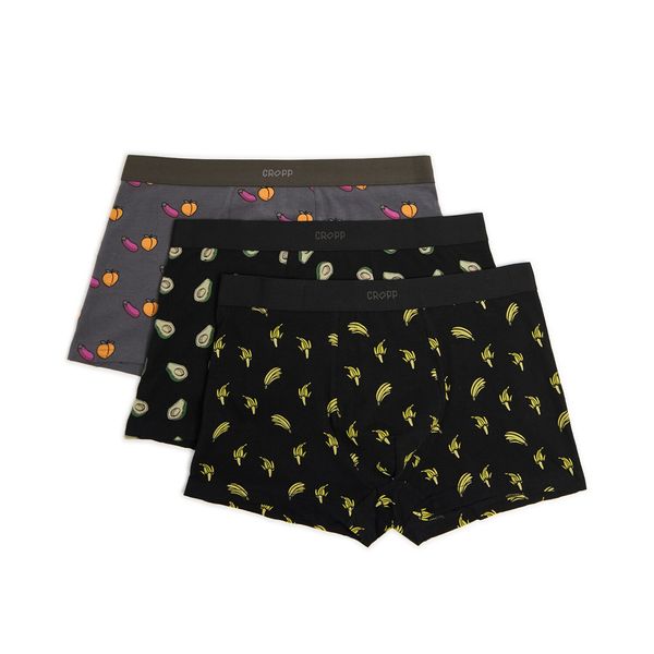 Cropp Cropp - Komplet od 3 para bokserica - tamnosivo