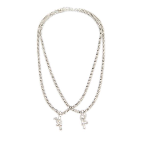 Cropp Cropp - Komplet ogrlica - srebrna