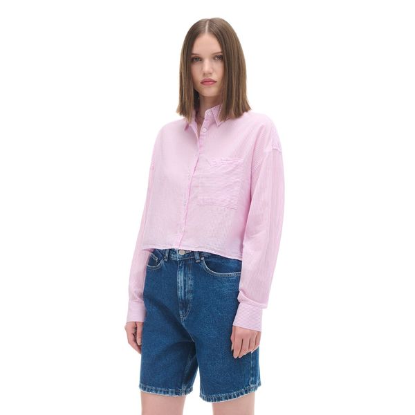 Cropp Cropp - Košulja s džepom - pastelnoružičasto