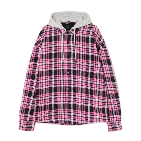 Cropp Cropp - Košulja s kapuljačom - ružičasta